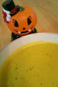 かぼちゃの煮物で南瓜スープ(ポタージュ)