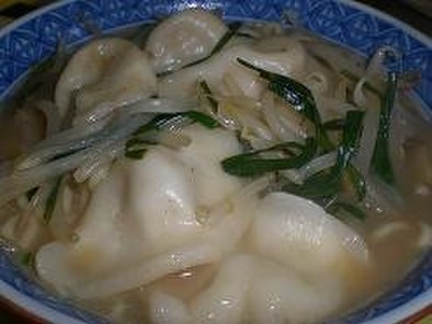 水餃子風ちゃんぽん麺の写真