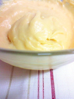 レンジで簡単★豆乳カスタードクリームの画像