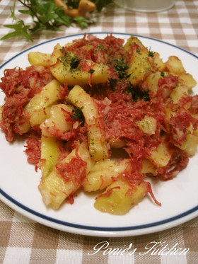 スペイン風☆じゃがいものコンビーフ炒め