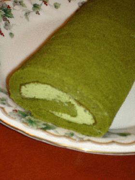 ★お抹茶たっぷり♪抹茶ろーるけーき★