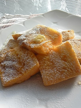 野菜ジュースのふかふかフレンチトースト♪