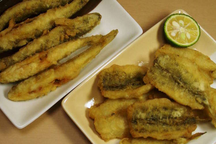 ハゼの唐揚げと天ぷら