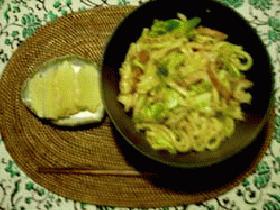 味噌味焼きうどん