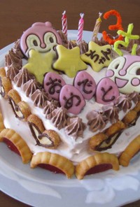 ドキンちゃんの誕生日デコケーキ
