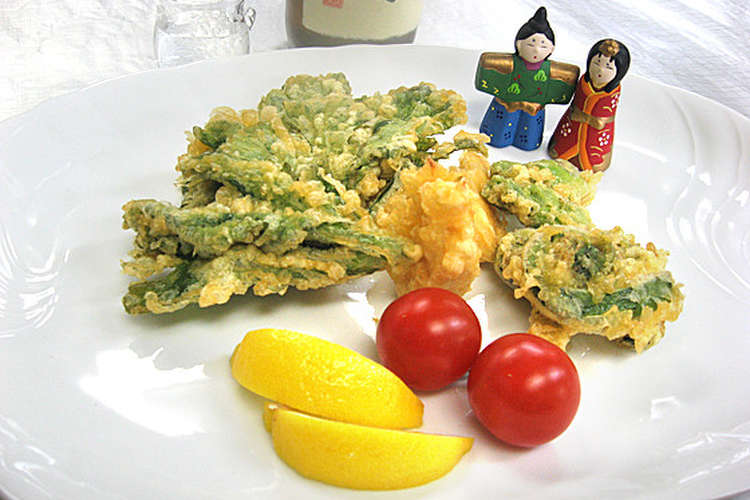 野菜だけレシピ 金沢春菊と山菜の天ぷら レシピ 作り方 By かきいち クックパッド 簡単おいしいみんなのレシピが357万品