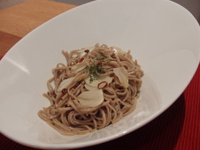 蕎麦ペペロンチーノ