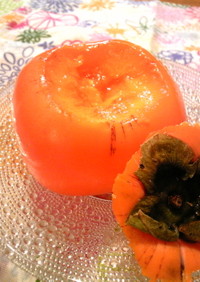 スプーン１本！完熟柿のおいしい食べ方