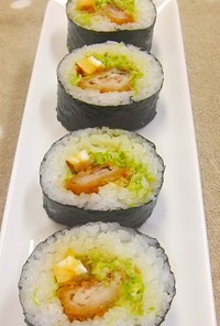 ✿トンカツ巻き寿司✿