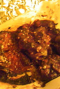 鶏レバーの焼肉のタレコチュジャン焼き