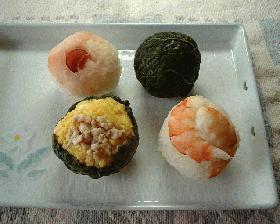 手まりずし 4種