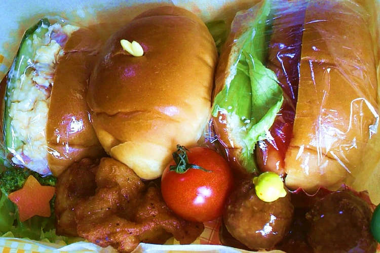 遠足に 簡単3種類のロールパンサンド レシピ 作り方 By しゅーけいママ クックパッド 簡単おいしいみんなのレシピが360万品