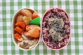 輝麦みそで味噌ツナじゃが。