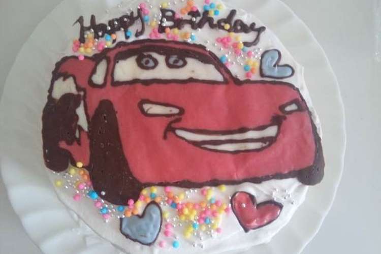 Cars マックーンの誕生日ケーキ レシピ 作り方 By Myaokimai クックパッド