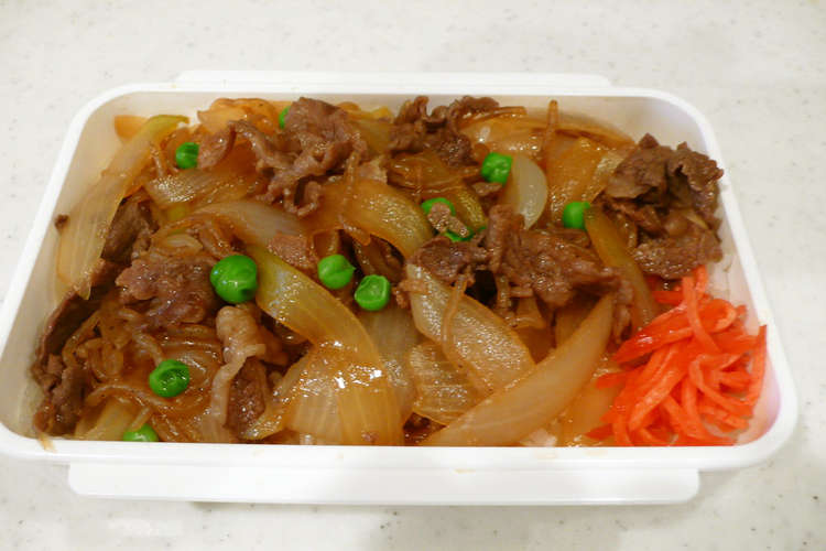 牛コマ肉で美味しく 牛丼風弁当 レシピ 作り方 By Horseland クックパッド