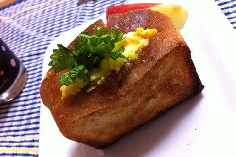 ふんわり卵のホットポケットサンド レシピ 作り方 By Komutatata クックパッド