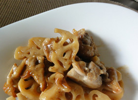 簡単!れんこんと鶏もも肉の酢っぱ炒め
