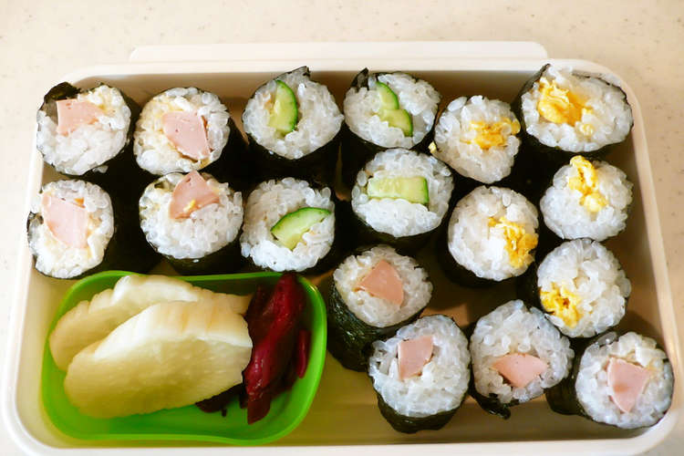 簡単 すぐ出来る海苔巻き弁当 レシピ 作り方 By Horseland クックパッド