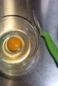 簡単　★卵の黄身と白身がよく混ざる方法