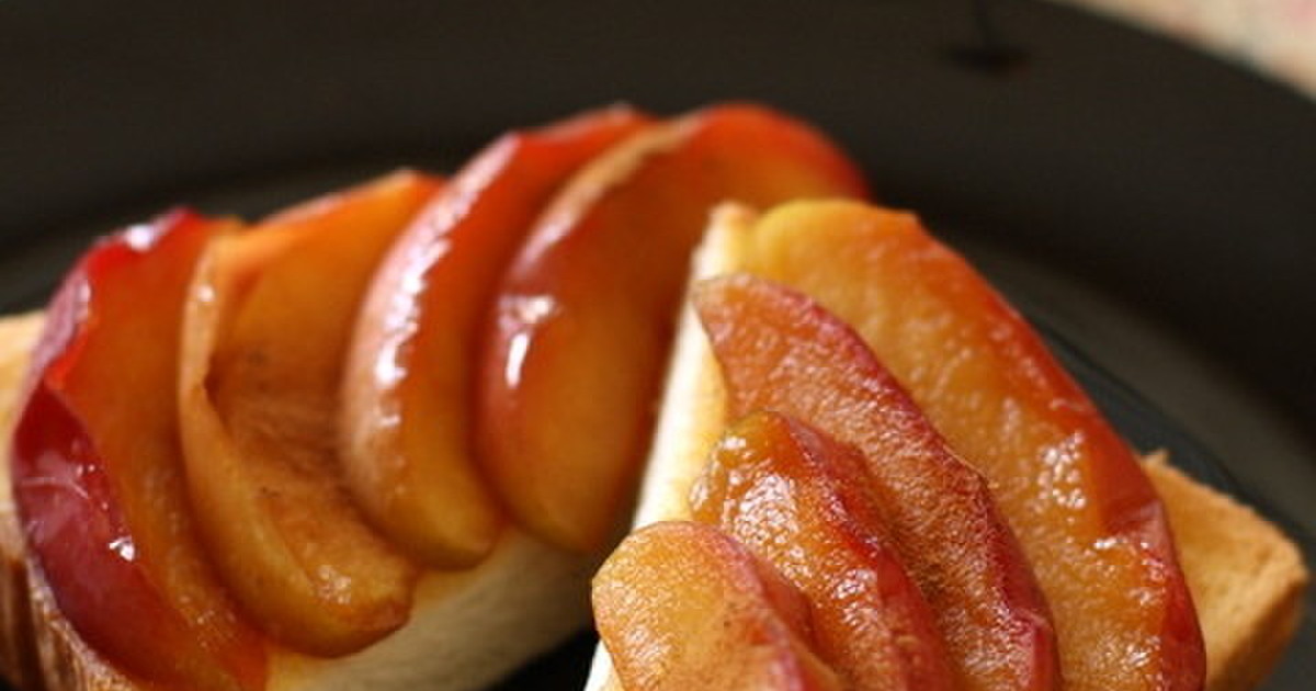 歯ごたえのあるキャラメルリンゴのレシピ