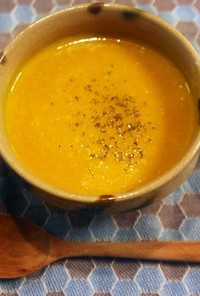 シンプルな美味しさ。南瓜と豆乳のスープ。