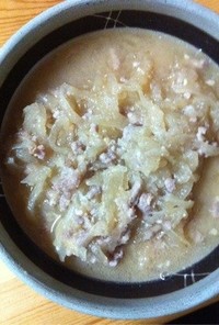簡単‼シャカシャカ大根の味噌煮(^O^