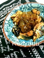 梅酒の梅でサンマ煮。の写真