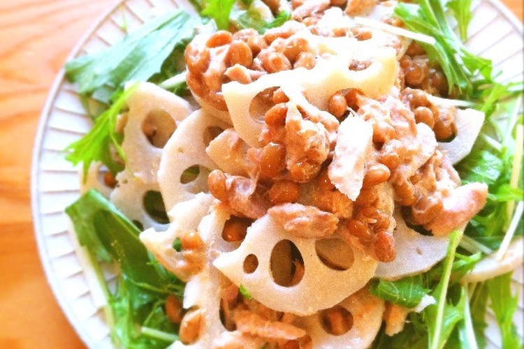 レンコンとツナと納豆のサラダ レシピ 作り方 By さらさ クックパッド 簡単おいしいみんなのレシピが352万品