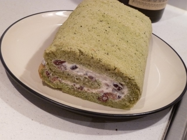 低カロリー抹茶あずきロールケーキ レシピ 作り方 By Maman010 クックパッド