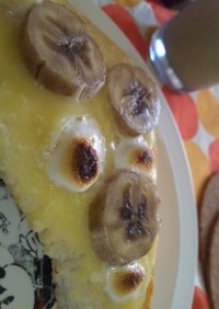 カスタードバナナの幸せトースト