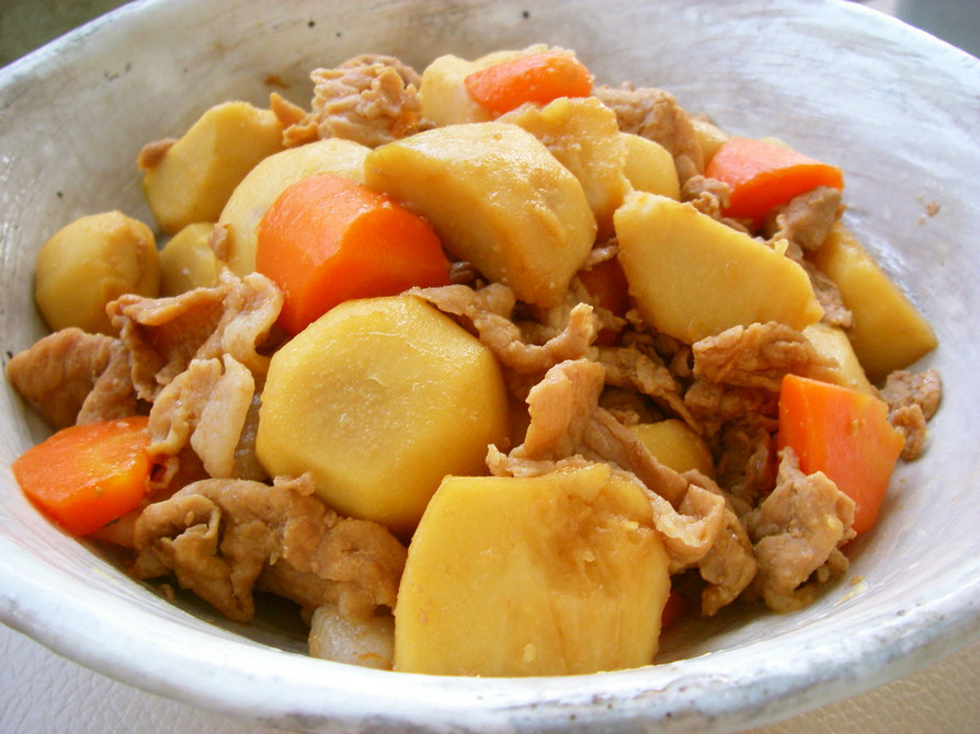 里芋と豚コマ肉のうま煮の画像