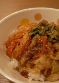残った天ぷらを煮て♡ご飯がすすむ！！