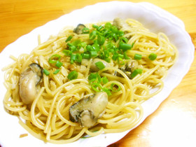 牡蠣のガーリックパスタ
