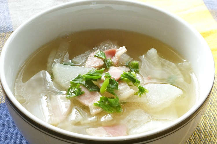 大根とベーコンの朝スープ レシピ 作り方 By Meg115 クックパッド 簡単おいしいみんなのレシピが360万品