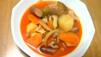 野菜ジュースでダイエット野菜スープの写真