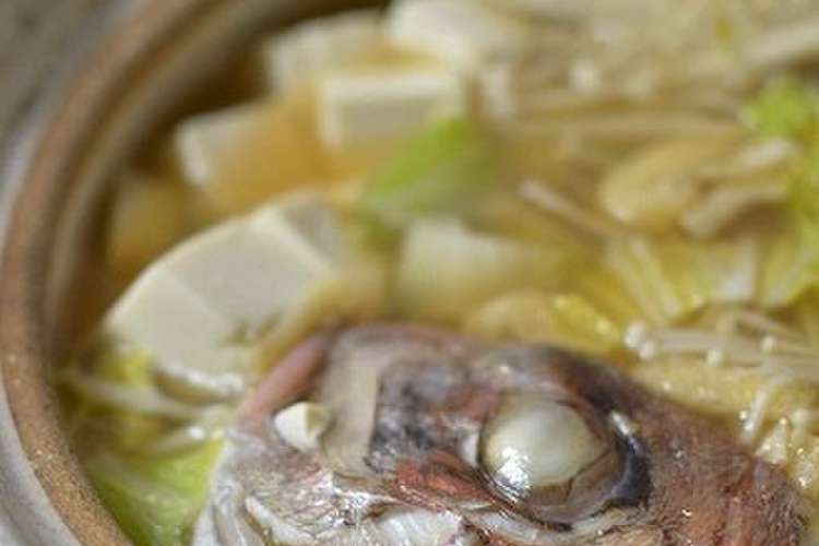 節約なのに豪華 鯛のお頭だけ鍋 レシピ 作り方 By みきぐま クックパッド 簡単おいしいみんなのレシピが374万品