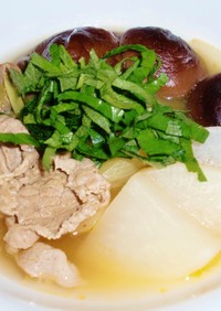 ホッコリ　豚肉の韓国ダシダスープ