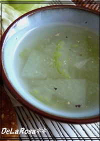 風邪の日は❀冬瓜とセロリのとろみスープ♪