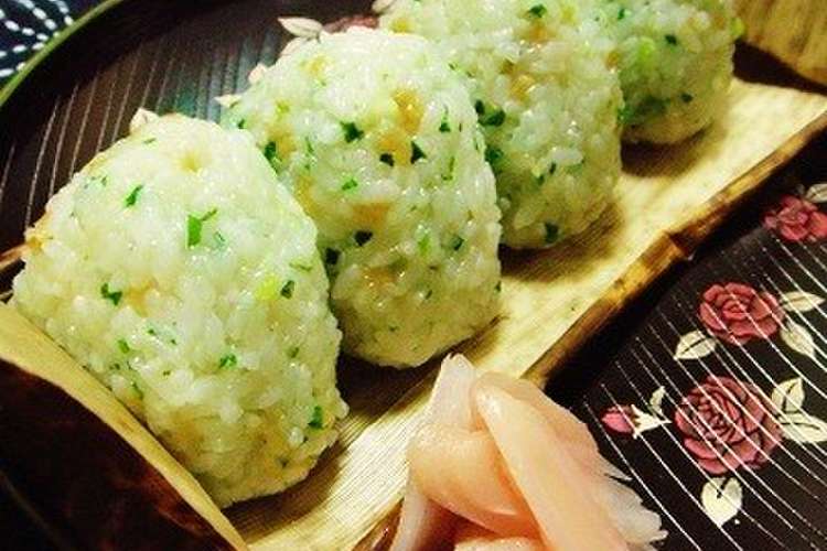 昆布茶と揚げ玉のおにぎり レシピ 作り方 By Shokenママ クックパッド