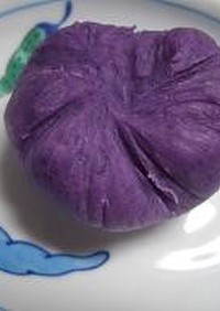 紫イモの茶巾