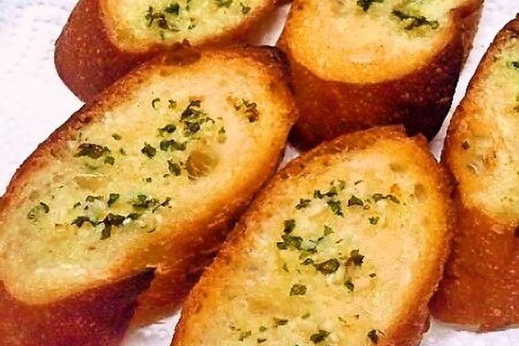 本格的 リストランテのガーリックトースト レシピ 作り方 By もちっしゃ クックパッド