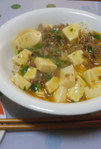 ランチに❀麻婆豆腐素麺