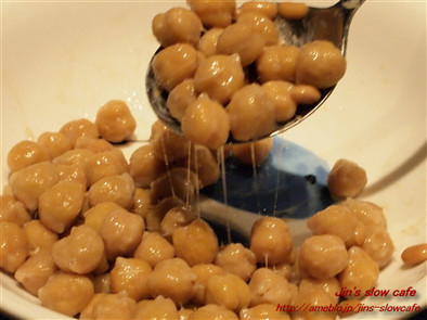 ひよこ豆の　納豆の写真