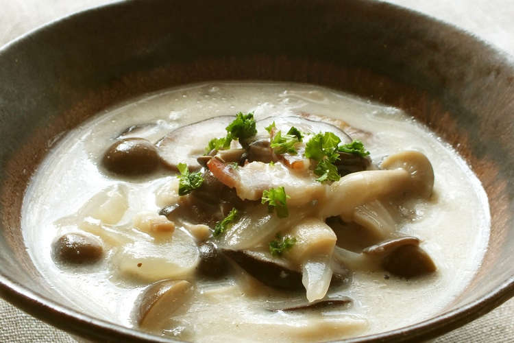 キノコたっぷり 朝のミルクスープ レシピ 作り方 By Meg115 クックパッド 簡単おいしいみんなのレシピが367万品