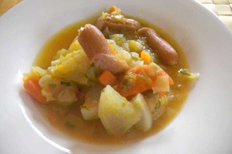 コンソメで野菜たっぷりスープ レシピ 作り方 By ぴぴぴぴぴっこ クックパッド