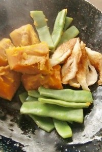 かぼちゃと竹輪のレンジ煮物