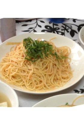 ランチにぴったり♪簡単明太子スパゲティ