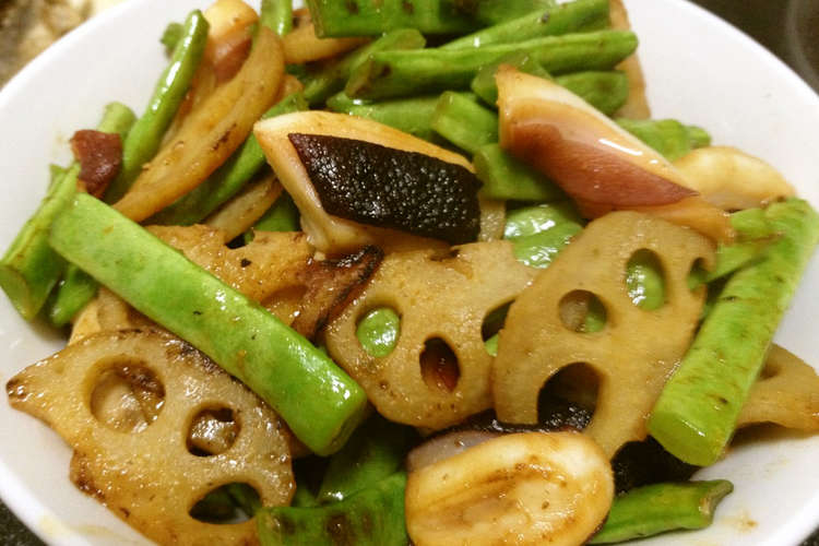 栄養満点 蛸と蓮根と隠元のカレー炒め レシピ 作り方 By Kazomag クックパッド 簡単おいしいみんなのレシピが360万品