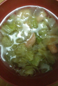 ポークビッツと白菜のスープ