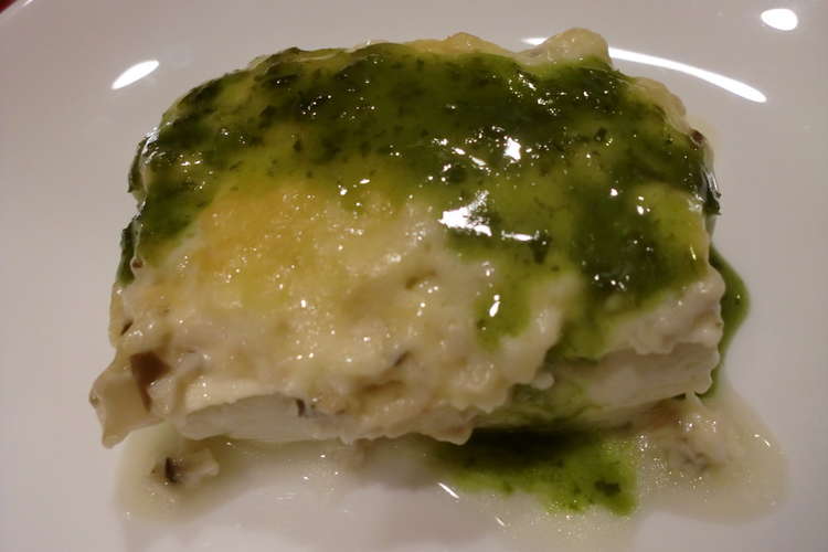 キューピーバジルソース お豆腐グラタン レシピ 作り方 By あ み クックパッド